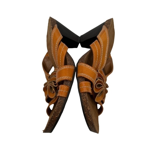 Natural Soul Orange Eily Floral Heeled Sandals Size 10 Women’s - Picture 8 of 8